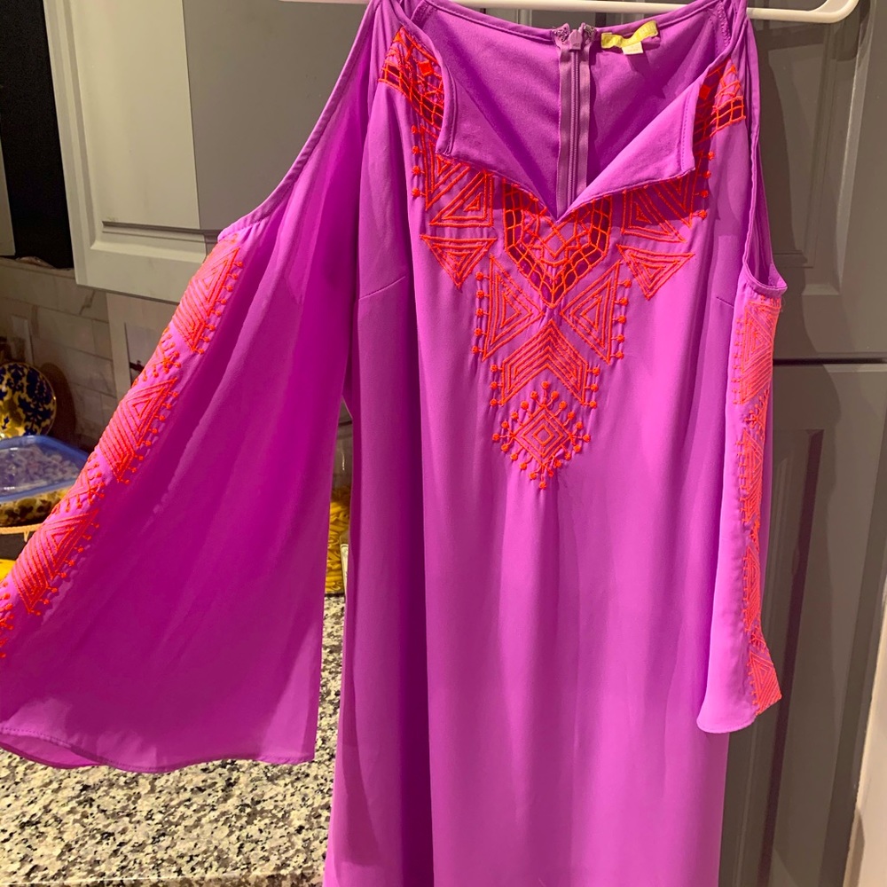 ⚡️Lavender + Orange Tunic Dress⚡️